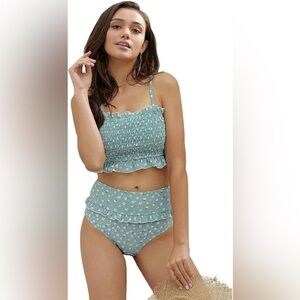 Ruched Top Bikini Set